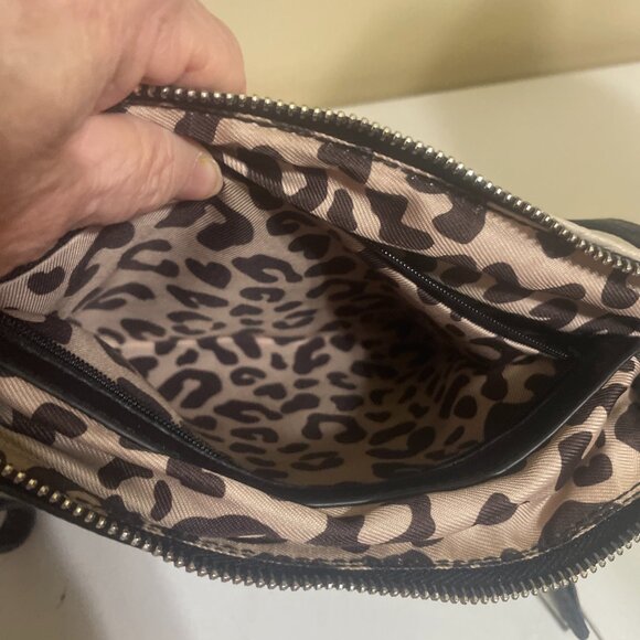 Jessica Simpson Shoulder /Crossbody /Wristlet- Black, Gray and Taupe Bag - Picture 11 of 14